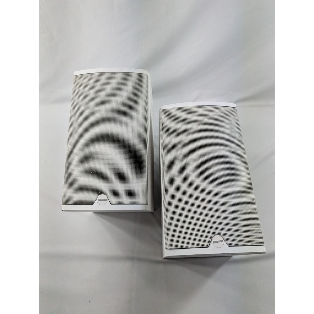 Boston Acoustics CR6 Pair White Bookshelf Compact Reference Speakers - TESTED